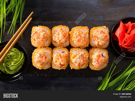 Set Fried Sushi Rolls Image & Photo (Free Trial) | Bigstock