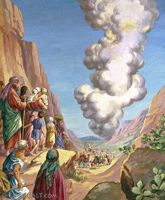 Exodus 13: Israelites Led by Pillar of Cloud