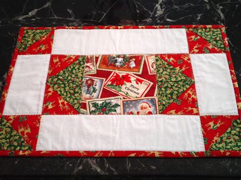 Quilted Christmas Placemats Free Pattern They're Easy To Sew And Will Add A Cozy, Decorative ...