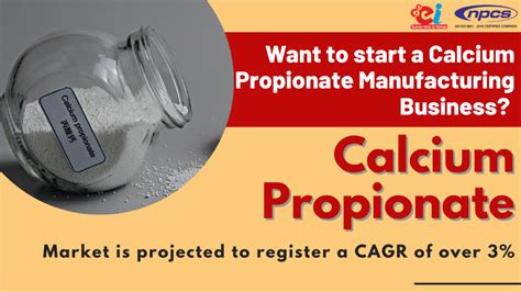 Calcium Propionate. It’s time to start your own Calcium Propanoate ...