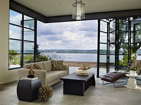 Classic Seattle Lakefront House gets a Bookish Modern Twist!