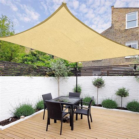 Rectangle Shade Sail Patio Deck Shade 16x12 – The Display Outlet