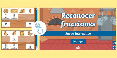 FREE! - Juego interactivo de fracciones para niños - Twinkl