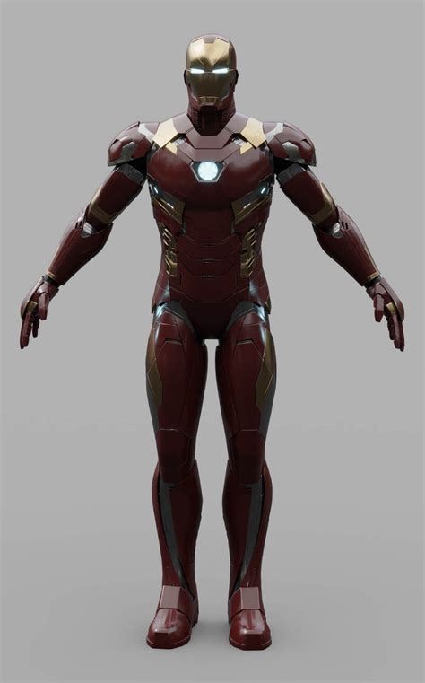 RenderHub - Iron Man (Mark 46) 3D Model