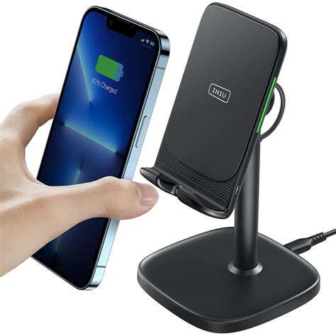 INIU Wireless Charger Stand, 15W Fast Wireless Charging Stand ...