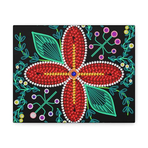 Metis Floral Digital Art Canvas Gallery Wraps - Etsy