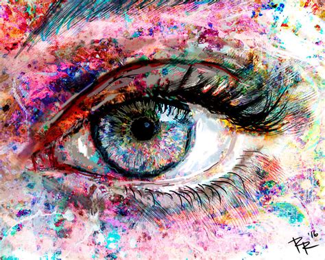 Eye Art 2 Painting by Pat Spark - Pixels