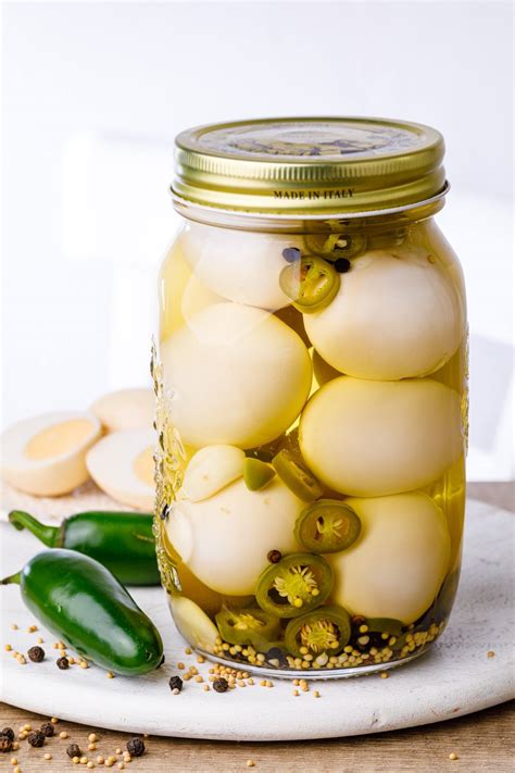 Spicy Jalapeno Pickled Eggs - Nurtured Homes