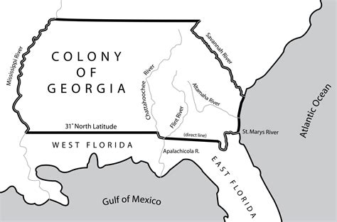 Map Of Georgia Colony - Sasha Costanza