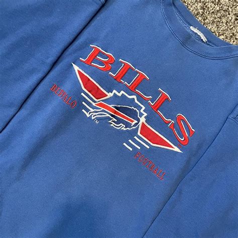 Vintage 90’s Buffalo Bills Logo Athletic Embroidered... - Depop