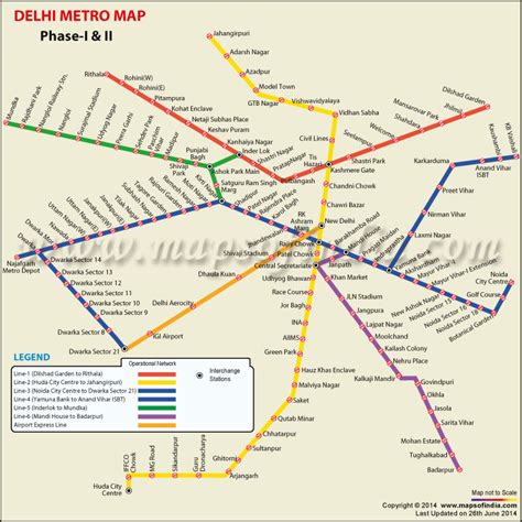 Delhi Metro Stations Map