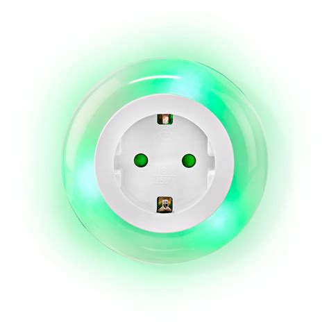 Plug-In LED Night Light | Motion sensor | Day/night sensor | 3680 W | 10 lm | Blue / Green ...