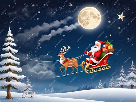 Premium Photo | Santa Claus and reindeer