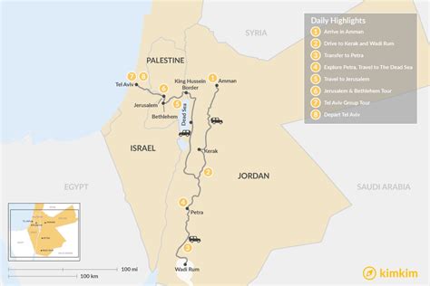 Jordan & Palestine Highlights: Amman, Wadi Rum, Petra, The Dead Sea ...