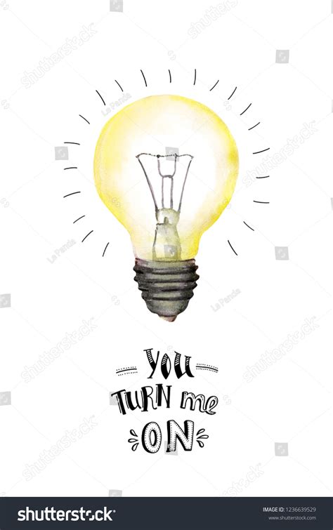 Glowing Light Bulb Motivation Quote You Stock Illustration 1236639529 | Shutterstock