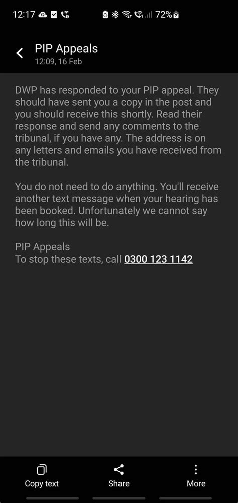 Message & Email from DWP "Your PIP appeal :DWP has responded" : r/DWPhelp