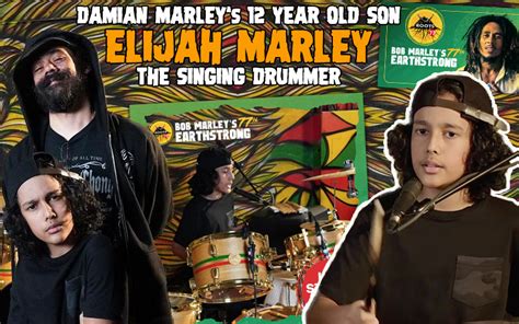 Elijah Marley - The Singing Drummer | Damian Marley's 12 Year Old Son @ Marley Earthstrong ...