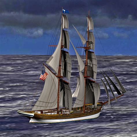 3D model brig ship 1874 - TurboSquid 1273732