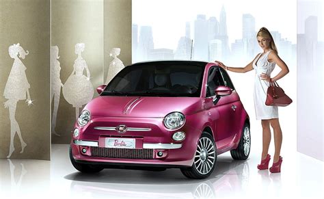 HD wallpaper: Fiat 500 Barbie, pink 3-door hatchback, Cars, pink car ...