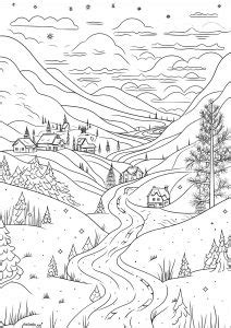 Landscape Coloring Pages Printable