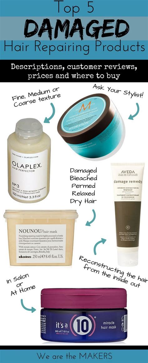 Top 5 Products for Damaged Hair Repair | Damaged hair repair, Hair ...