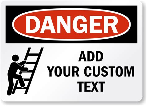 Custom Safety Sign With Striped Border - vrogue.co
