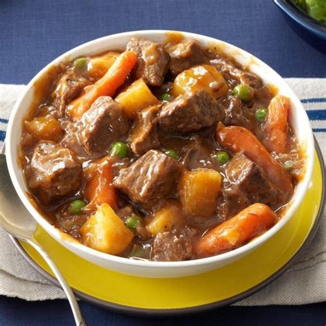 Slow Cooker Beef Vegetable Stew Recipe | Taste of Home