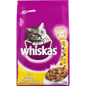 Whiskas Chicken And Turkey Flavoured Meat Nuggests Dry Cat Food 2kg | Dry Cat Food | Pet Food ...