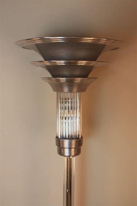 American Art Deco Torchiere Floor Lamp at 1stDibs