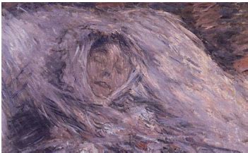 "Camille on Her Death Bed" by Impressionst Claude Monet, 1879 - SevenPonds BlogSevenPonds Blog