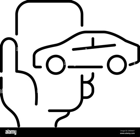 Rental car company app. Pixel perfect, editable stroke Stock Vector Image & Art - Alamy