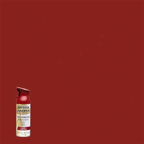 Rust-Oleum Universal 12 oz. All Surface Gloss Crimson Red Spray Paint and Primer in One (6-Pack ...