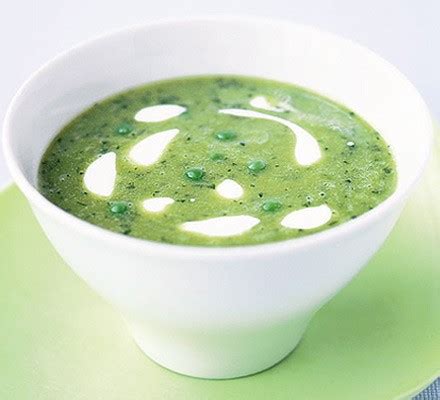 Pea & mint soup recipe | BBC Good Food