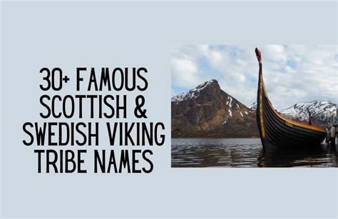 30+ Famous Scottish & Swedish Viking Tribe Names - Kids n Clicks