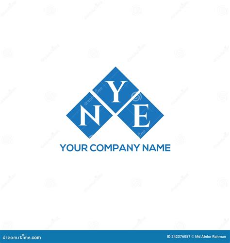 NYE Letter Logo Design on White Background. NYE Creative Initials Letter Logo Concept Stock ...