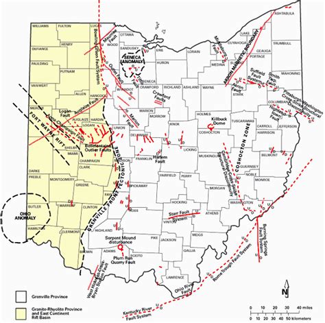 Ohio Fault Lines Map | secretmuseum