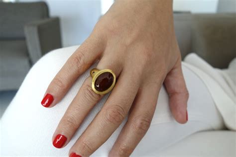 Signet Ring 18k Yellow Gold Engagement ring Fine Jewelry