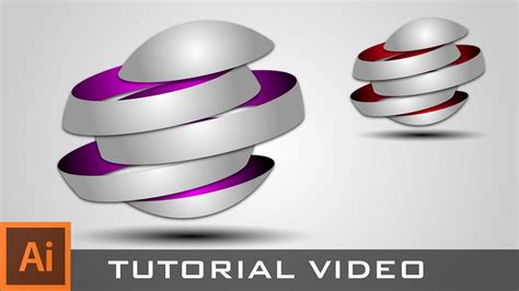 Tutorial : How to create 3D Logo in Adobe Illustrator CC 2014 - YouTube