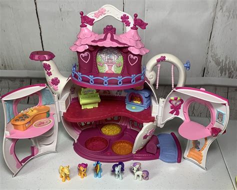 Hasbro 2006 My Little Pony Tea Pot House With 5 Mini Figures ~ Working | eBay