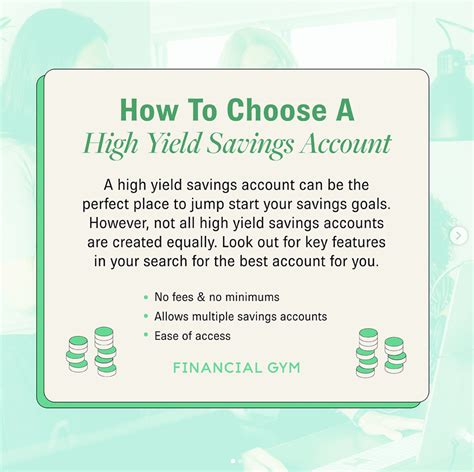 How to Choose a High Yield Savings Account