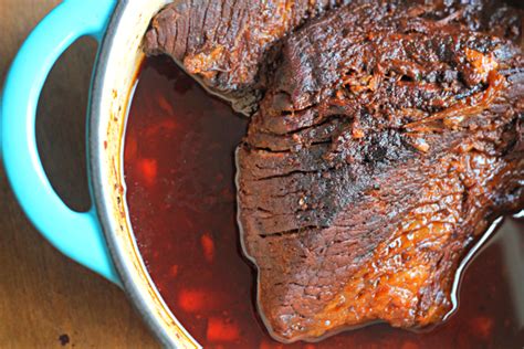 Bourbon and Coffee Braised Brisket with Cranberry Sauce - What Jew Wanna Eat