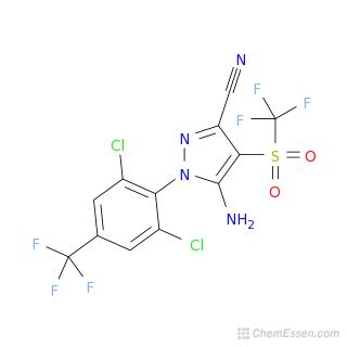 Fipronil sulfone Structure - C12H4Cl2F6N4O2S - Over 100 million chemical compounds | Mol-Instincts