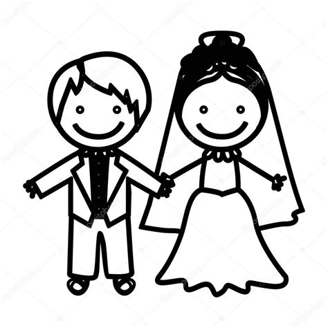 Sketch silhouette married couple icon — Stock Vector © grgroupstock #145612215