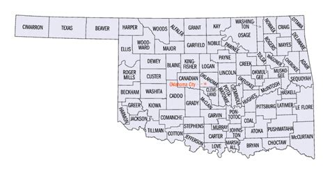 Oklahoma County Map