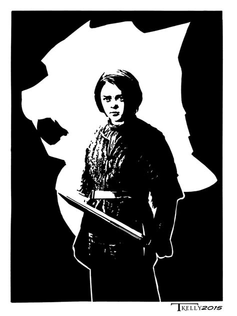 Arya Stark Valar Morghulis by artist Tom Kelly by TomKellyART on DeviantArt