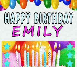 Happy Birthday Emily images gif