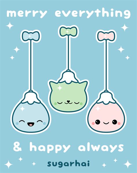 merry everything & happy always | Kawaii christmas, Happy, Christmas images