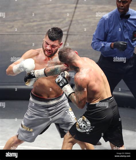 Gabriel Rosado, left, and Bryan Vera , right, fight during Big-Knockout ...