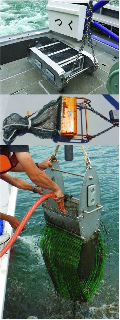 2 Different types of dredges used at Japanese marine stations. The ...