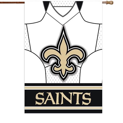 New Orleans Saints 29" x 43" Double-Sided Jersey Foil House Flag